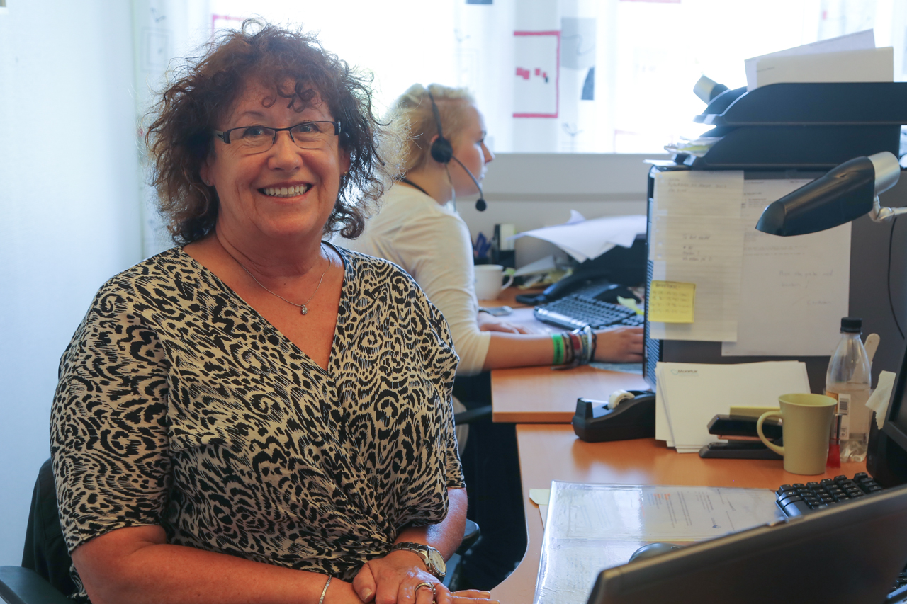 Inger Strand började som säljare men jobbar idag som säljcoach för kundvårdscenter. Foto: Morgan Grip