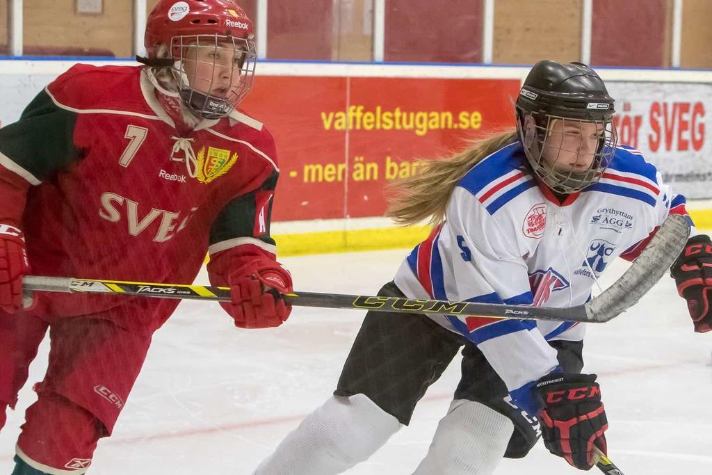 Svegs IK Hockey dam. Foto: Morgan Grip