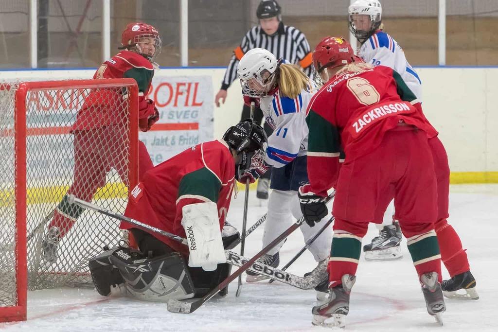 Svegs IK Hockey dam. Foto: Morgan Grip