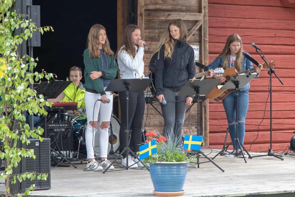 Kulturskolan bjöd på musik och sång. Foto: Morgan Grip