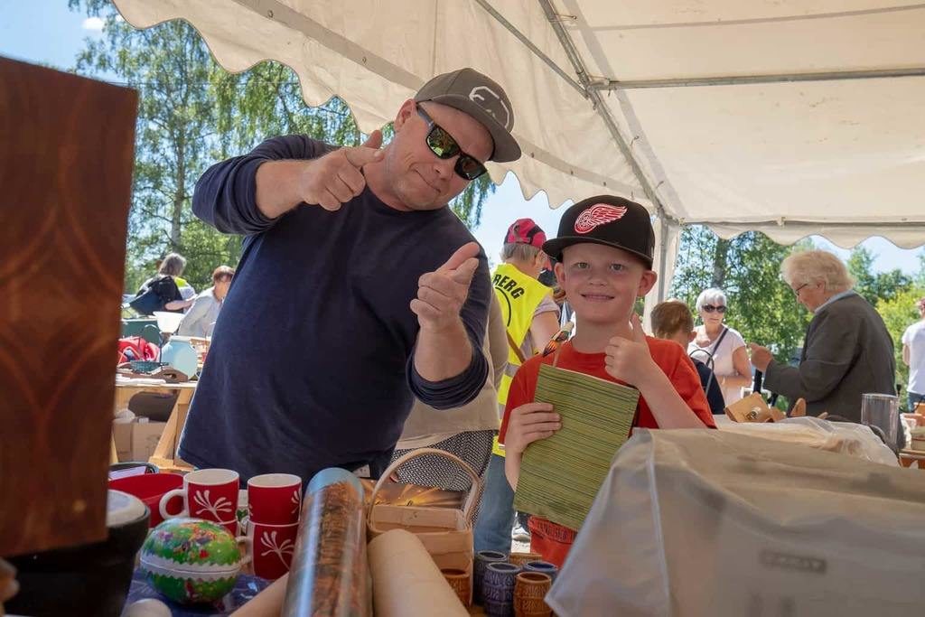 Robban Magnusson och Viggo Hurtig trivdes i Överberg. Foto: Morgan Grip