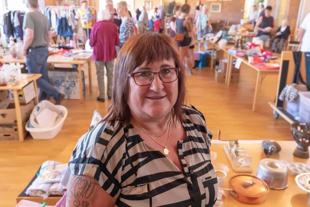 – Det har varit en jättetrevlig lördag här på Församlingshemmet i Sveg, säger Annika Wallberg. Det här gör vi gärna om igen i höst. Foto: Morgan Grip