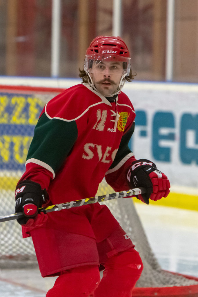 Amerikanske importen Tim Santopaolo, poängbäst i Sveg med 37 poäng (23 mål och 14 assist), slutade på en femteplats i HockeyTvåan Norra CD:s poängliga. Foto: Morgan Grip