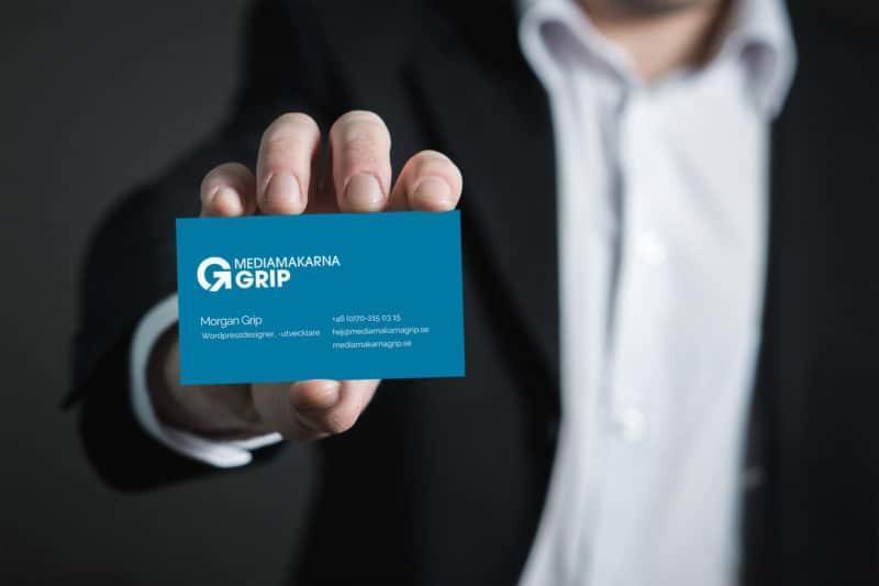 Mediamakarna Grip Webbyrå har ny logotyp och grafisk profil. läs mer på mediamakarnagrip.se