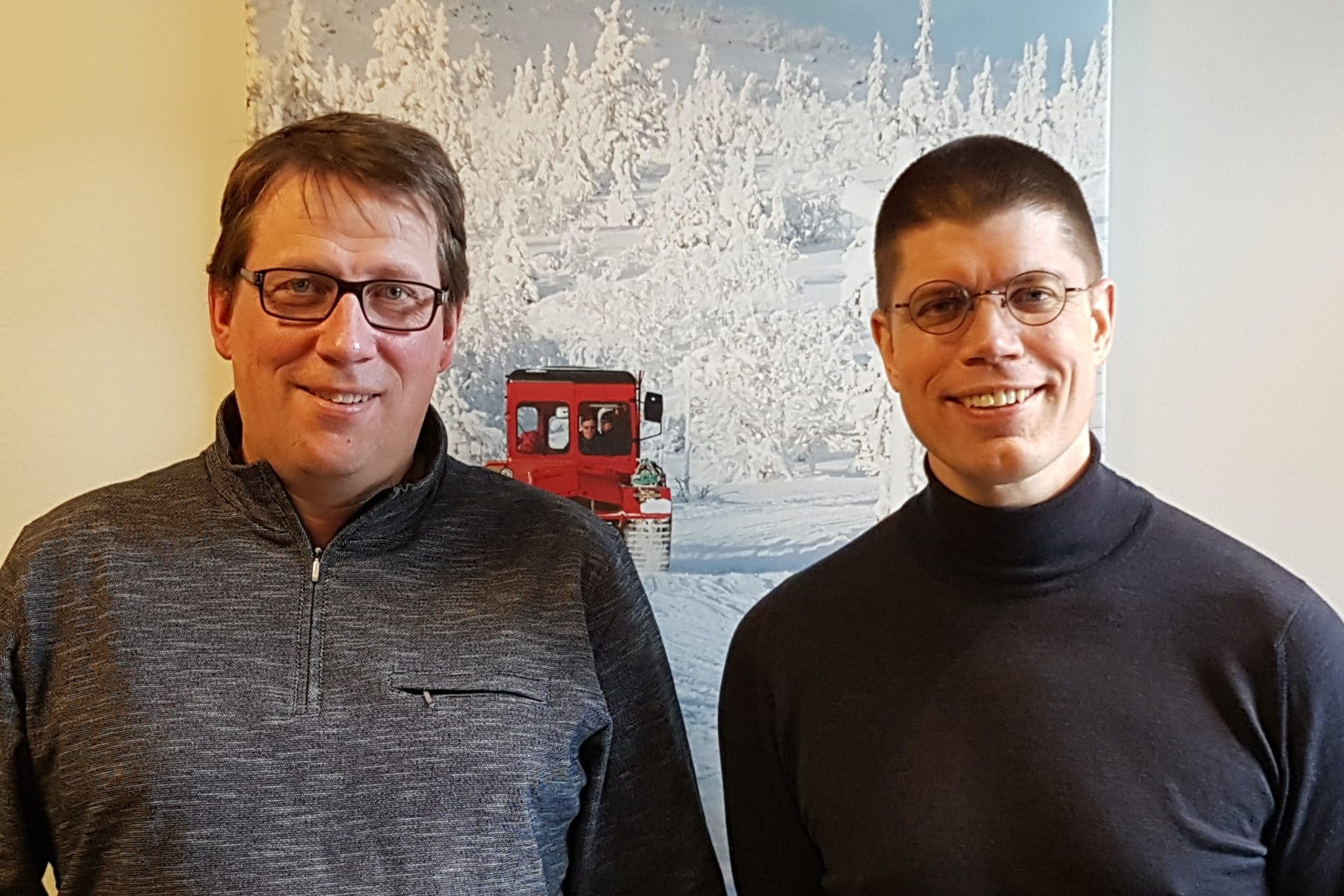 Kommunalrådet Anders Häggkvist (C) och vice kommunalråd Lars-Gunnar Nordlander (S). Foto: Härjedalens kommun