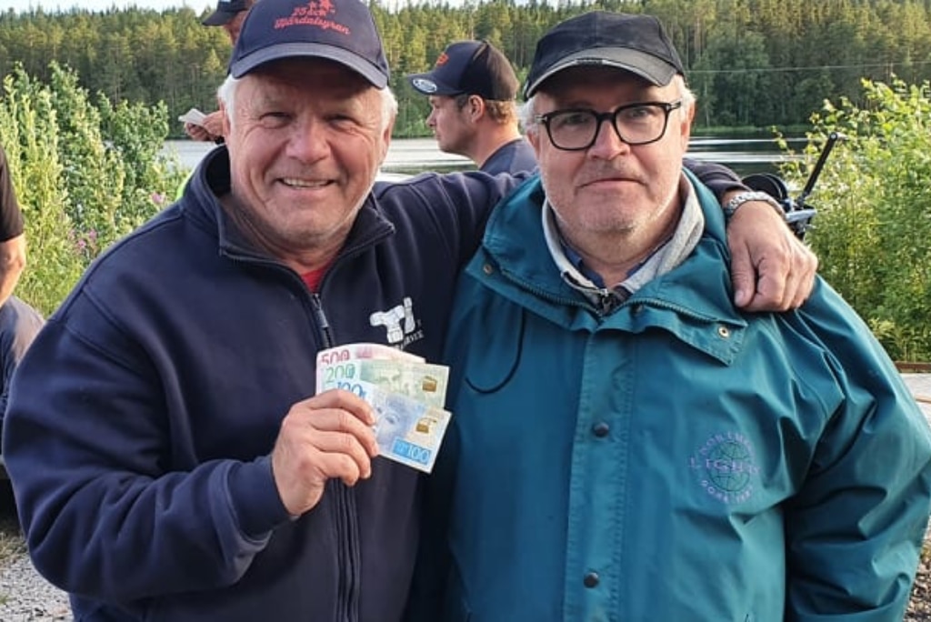 Segrarna i Härdalsveckans fisketävling 2021.