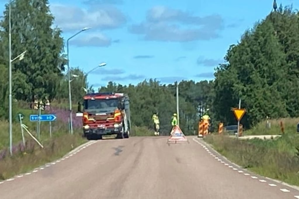 Trafikolycka i Lillhärdal – kvinna misstänkt för vårdslöshet i trafik. Foto: Läsarbild