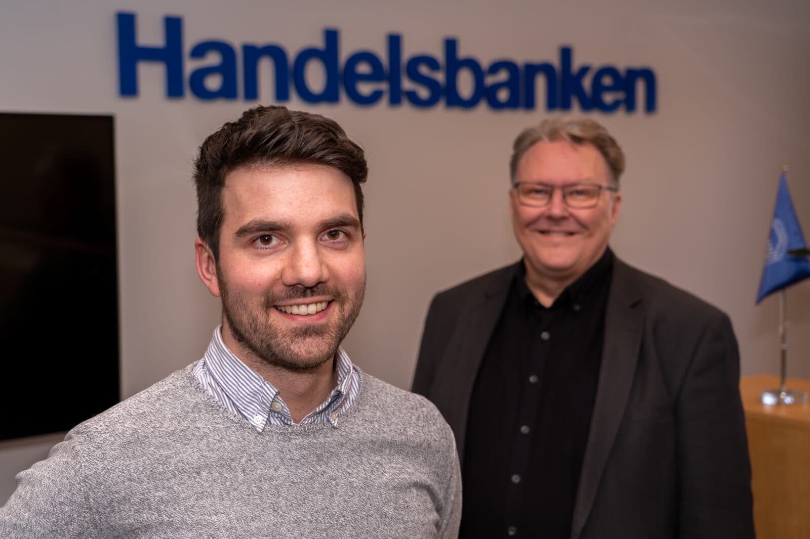 Emil Olsson ny kontorschef för Handelsbanken i Sveg. Foto: Morgan Grip