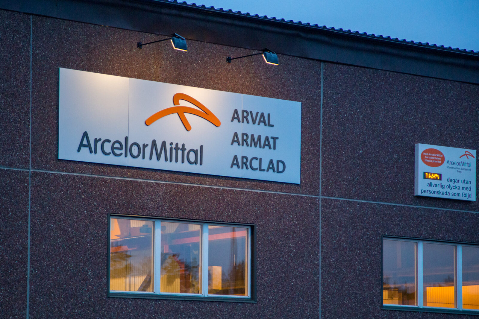 Plåt till ett värde av två miljoner stals från ArcelorMittal i Sveg. Foto: Morgan Grip