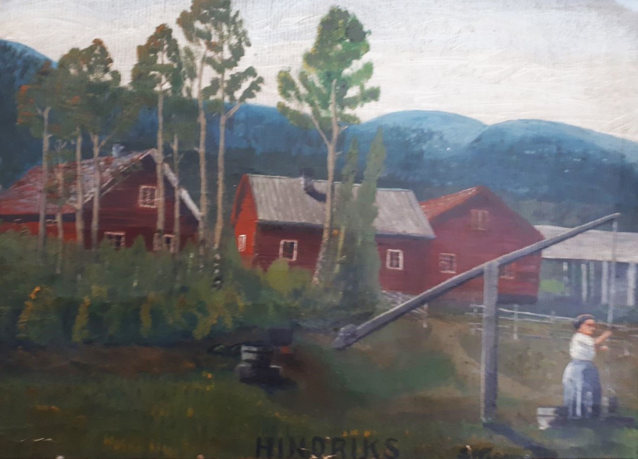 Målning av Gustaf Persson.