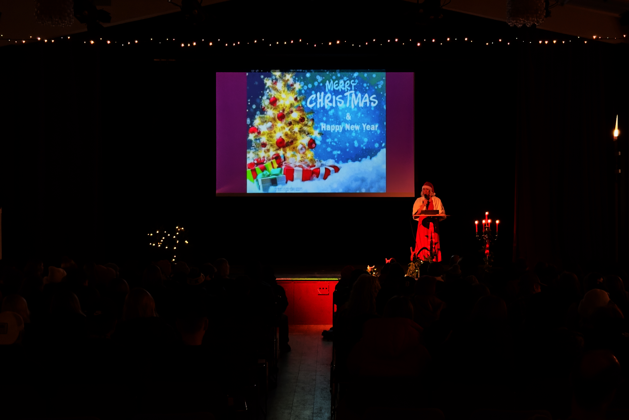 Julavslutning för högstadieeleverna på Södra skolan i Sveg. Foto: Morgan Grip