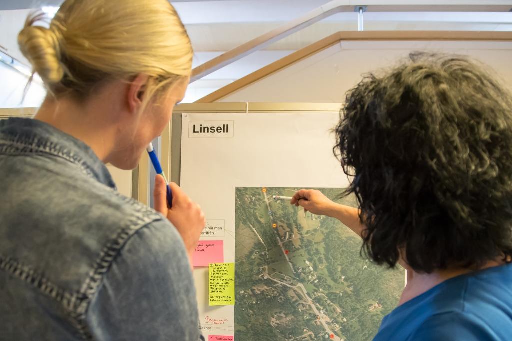 Trafiksituationen i landskapet diskuterades flitigt när Sweco på uppdrag av Trafikverket besökte Härjedalen. Foto: Morgan Grip