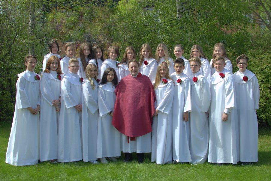 Konfirmation i Svegs kyrka 4 juni 2017. Foto: Peter Wiberg