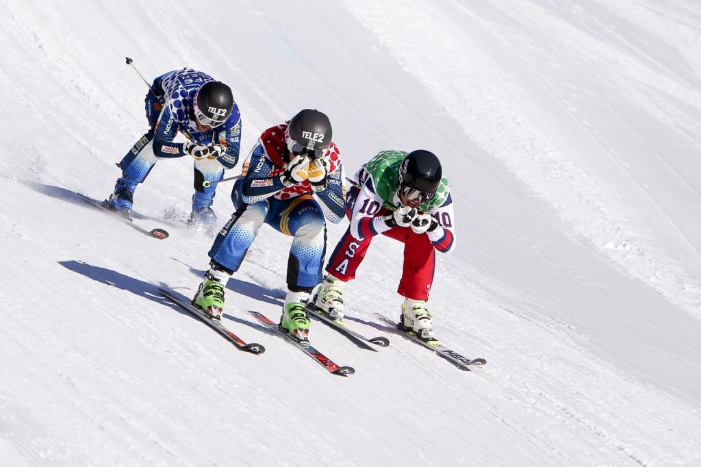 SM i skicross kördes i helgen i Lofsdalen i Härjedalen. Foto: Morgan Grip